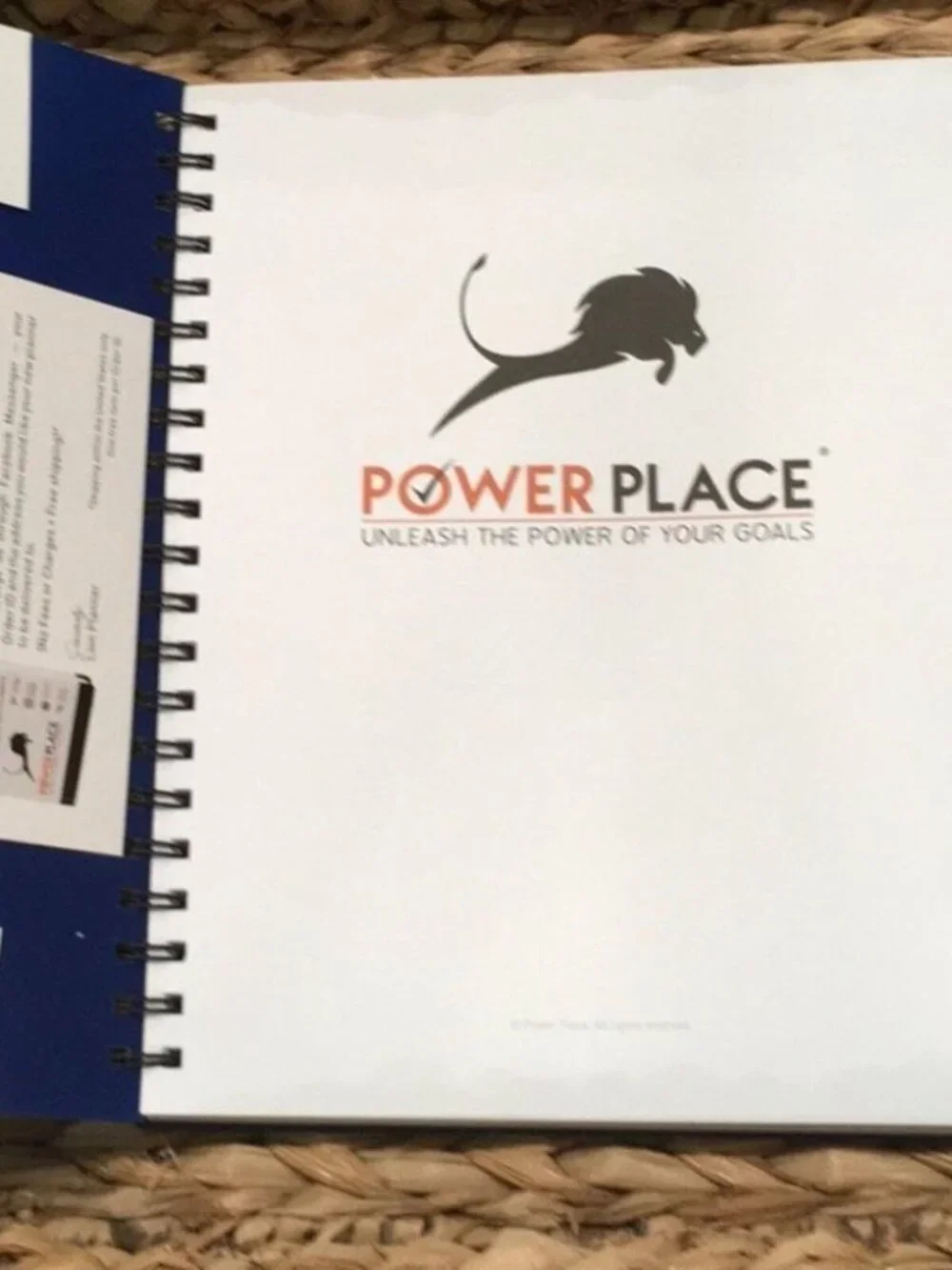 Power Place Personal Daily Planner‎ Non-Dated 6 Months 8.5x11 Blue